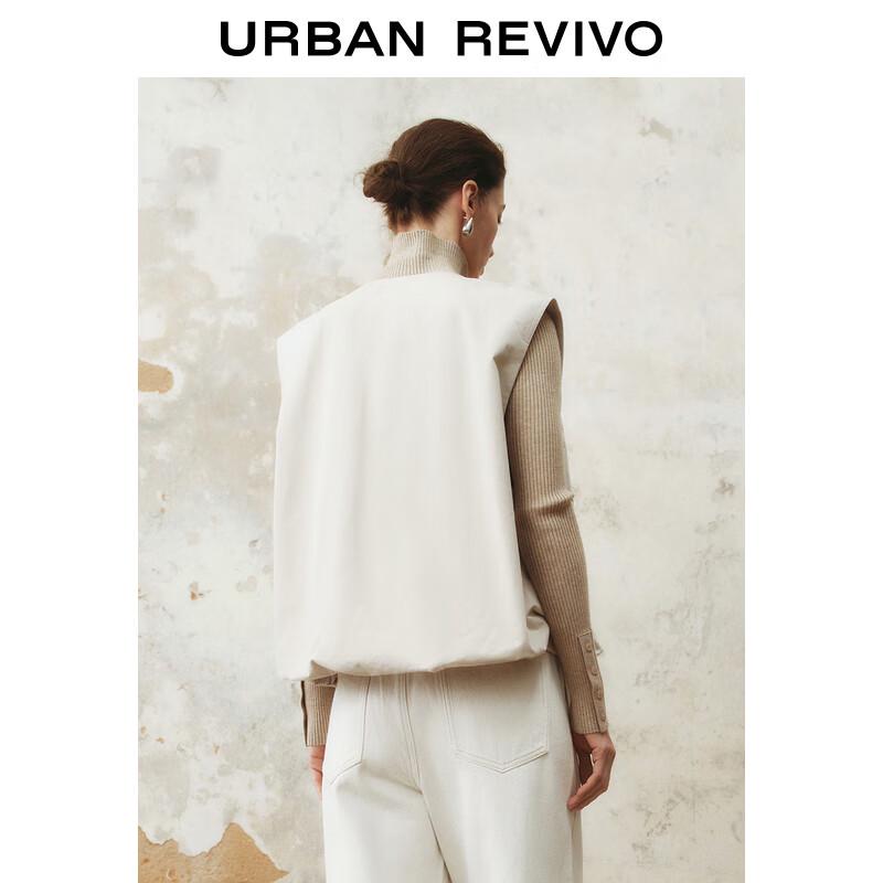 UR Women's Casual Double Zipper Sleeveless Vest