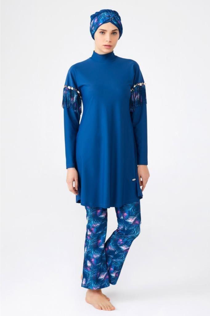 Womens Muslim Modest Islamic Full Cover Burkini Beach Swimming Costume Swimwear Hijab Beachwear Swimsuit