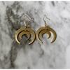 Bohemian Celestial Gold Moon Earrings