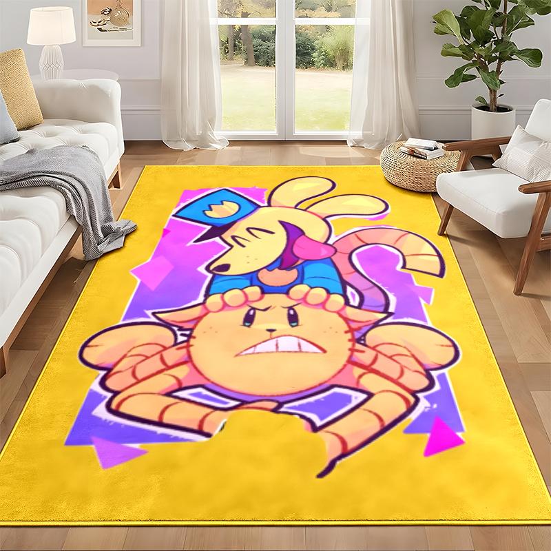 Dog Man Carpet Door Mat for Living Room or Bedroom Protective Mat Under Chair Office Decoration Christmas Gift Birthday Present