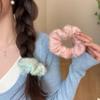 Gentle Filter ~ Sweet Mohair Knitted Hair Ties Gradient Ice - Cream Hair Ropes Large - Loop Hair Ropes Girlish Hair Accessories