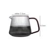 Vertical Striped Coffee Pot Glass Coffee Kettle V-shaped Spout Coffee Teapot Practical Coffeeware About 350ml/500ml Reusable