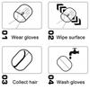 2PCS/SET Multi-functional Static Dedusting Brush Double-sided Removing Gloves  Puppy