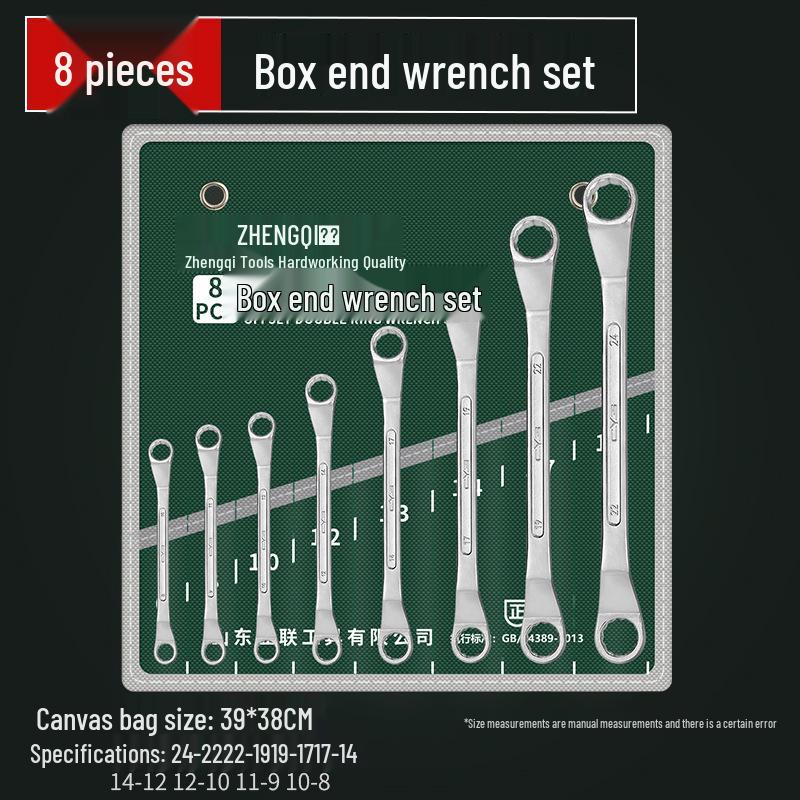 Multifunktionales 24-teiliges Doppelmaulschlüssel-Set für schnelle Autoreparaturen – Universelles mattes Doppelmaulschlüssel-Werkzeugset