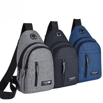 Borsa a tracolla multifunzionale da uomo alla moda, in tessuto Oxford, stile coreano, casual, impermeabile, borsa a tracolla