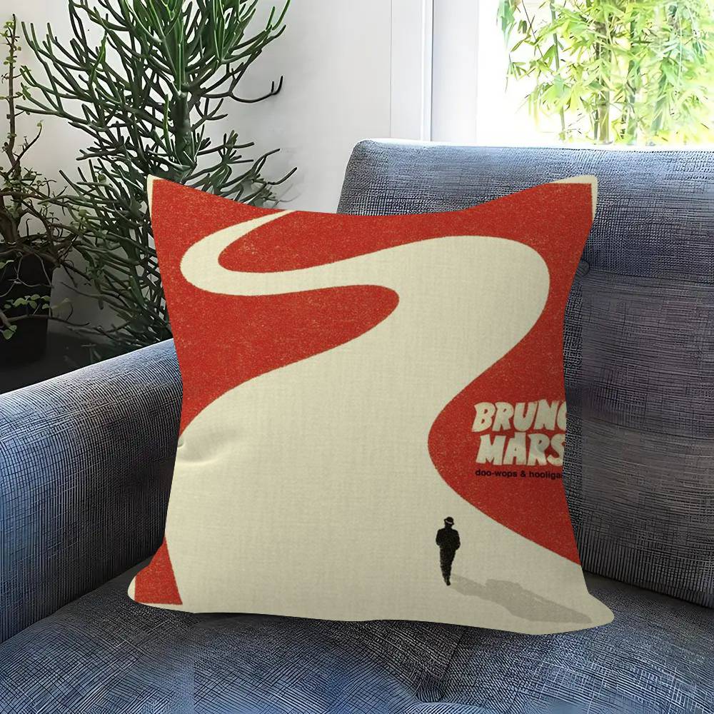 Singer Bruno Mars The Romantic Cushion Cover Decorative Pillow Sofa Home Decor Case Pillow Cases
