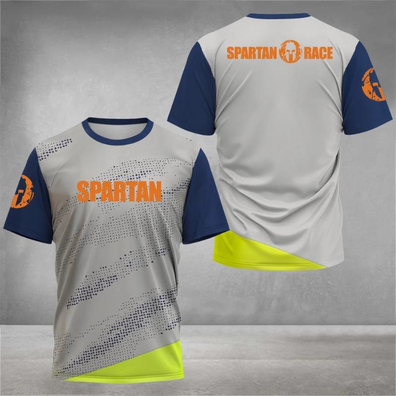 2026 New Spartan Graphic 3D PrintedShort Sleeve T-Shirt Breathable O-Neck T-shirts Top