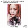 ITZY Il 2° tour mondiale è nato per essere la carta fotografica ufficiale MD Trading Card Yeji Ryujin