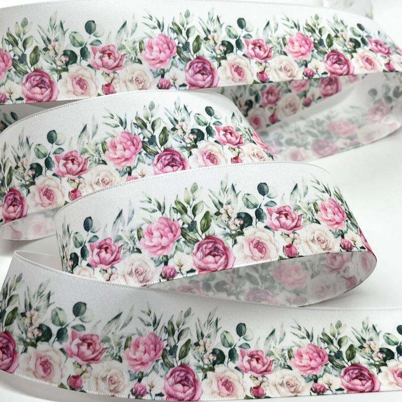 

5Y 3.8cm атласная цветочная лента для ручной работы, бантов, подарков, цветов, упаковки, пасхального торта, вечеринки, свадьбы, Рождества, праздника, декора 5yards