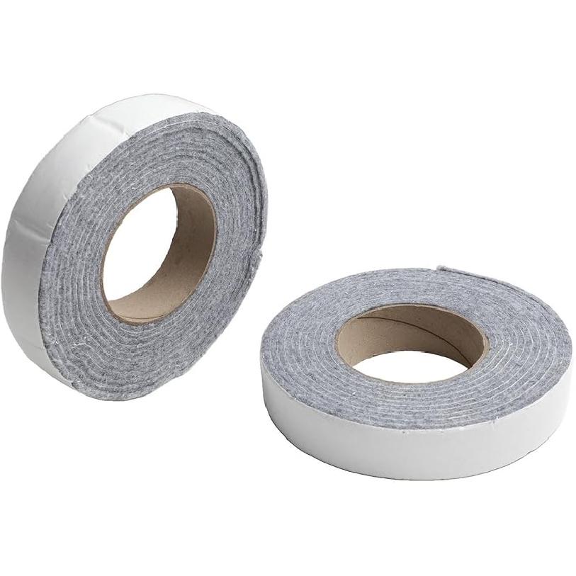 Thickened Weather Stripping 2 Strips 13 Feet, 3 Cm Wide Felt Cotton Tape Seal Tape for Window, Sliding Door Jamb, Speaker, Dashboard(Gray 3cm*400cm)