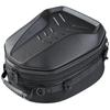 TANAX MotoFizz Motorcycle Seat Bag, Shell Seat Bag L, Embossed Black, 14-18L Large Capacity Type, MFK-1010