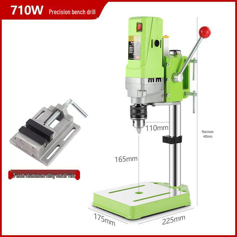 Compact 220V High-Power Bench Drill: Multi-Functional, Industrial-Grade, High-Precision Drilling Machine