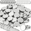 25/50 Piezas Kits de Insignias de Botón en Blanco de Hojalata de 37 mm – Medalla Metálica Brillante con Pin, Suministros de Manualidades Hechas a Mano para Crear de Forma Independiente