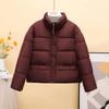New fashion short small padded jacket thickened stand-up collar loose small fashion simple bread jacket