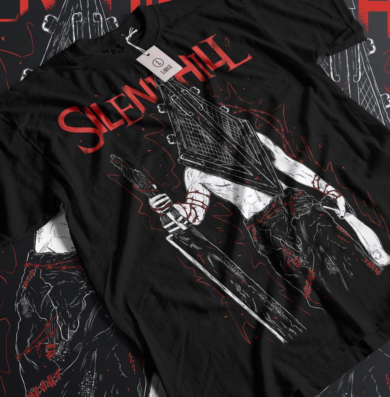 Triangle Head Silence Hill V2 Premium Unisex T shirt 2XL