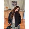 Retro Couple Pilot Bomber Jacket Women Winter Padded Baseball Coat High Street Vintage Cotton Jacket