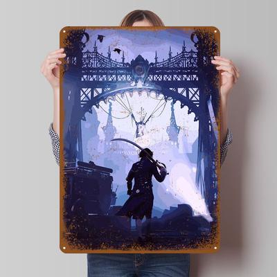 Lies of P Sign Videospiel-Poster Dinge für Raumdesign Benutzerdefinierte Metall-Blechschilder für Wandkunst-Dekoration Außendekorationen Bar