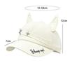 Cotton Baseball Caps Fox Ear Peaked Cap Unisex Sunscreen Hat  Spring Autumn