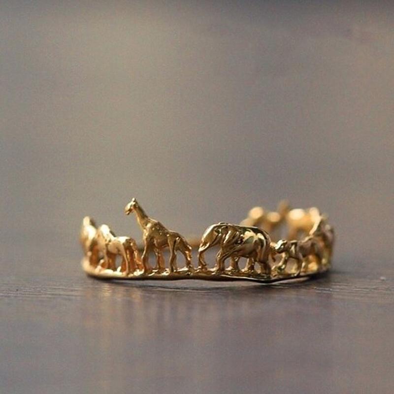 

Huitan Корейский Стиль Личность Женские Кольца Металл Золотой Цвет Кольцо с Животным Вечеринка Повседневная Носка Женские Заметные Ювелирные Изделия Подарок для Девочек 6