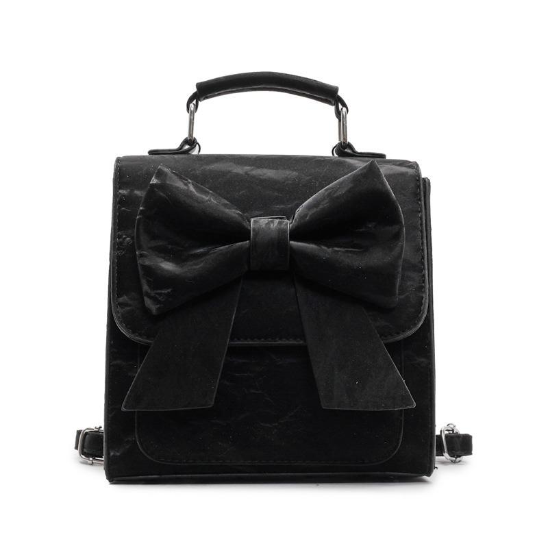 

Fashion New High Quality Sweet College Style Portable Small Square Bag Fashion Versatile Commuter Backpack Women чорний