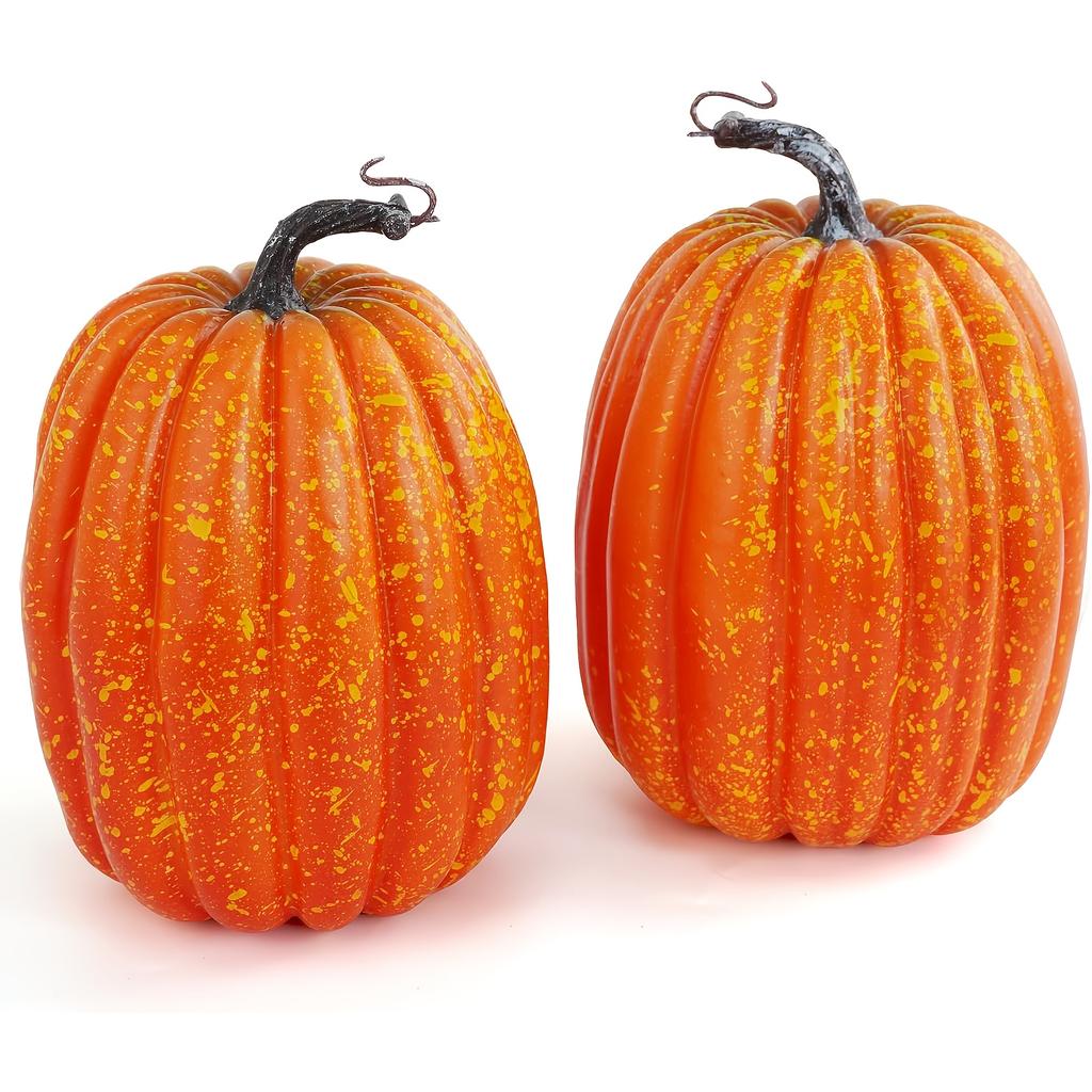 Large Artificial Foam Pumpkin - Lifelike Decoration, Suitable for Halloween and Thanksgiving Activities, Can Draw DIY Crafts