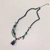Adjustable Collarbone Chain Colorful Specter Pendant Necklace Stylish Beaded Bracelet Perfect for Fashion Enthusiasts