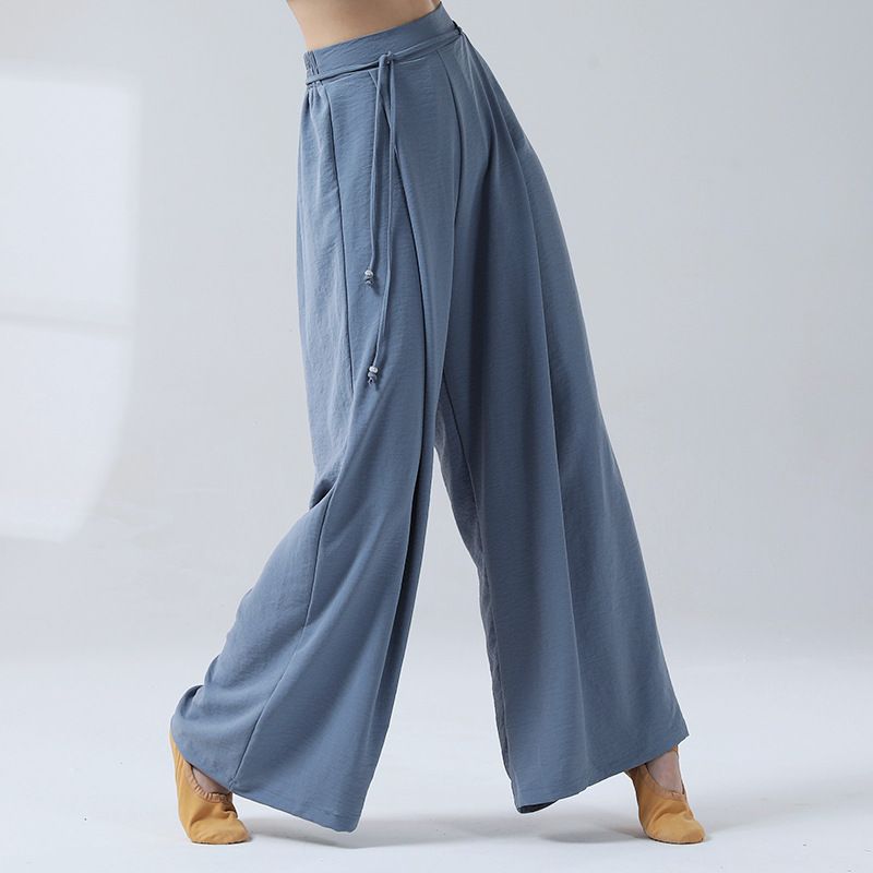 Women's Classical Loose Straight Wide-Leg Dance Pants | Daily Practice Flared Body Training Costume for Modern Dance