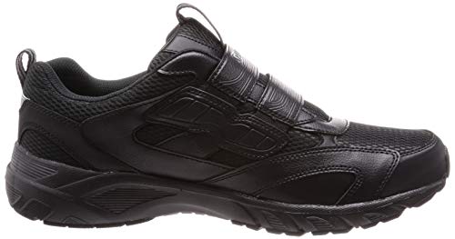 Spalding JIN 3480 Men's 5E Wide Walking Sneakers, Water-Repellent, Size 26.5cm, Black