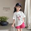 Tutuxiaoxiang Girls' 100% Cotton Short Sleeve Print T-Shirt