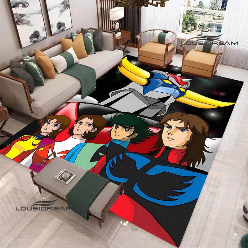 Tapis 3D OVNI ROBO GRENDIZER GOLDORAK Tapis antidérapant Tapis d'extérieur Tapis de zone Tapis de décoration pour la maison la chambre à coucher Tapis pour chambre à coucher Cadeau d'anniversaire