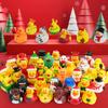 24/48 Stuks Kerst Rubberen Eendjes Grootverpakking Speelgoed Sets Feestelijke Rubberen Eendjes Voor Jeep Ducking, Kerstfeest Bedankjes Decoraties