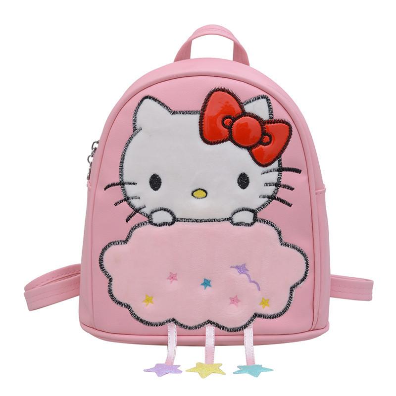 Sanrio Childrens Cartoon Animal Backpack With Lightweight Polyester For Kindergarten Girls And Boys розовый