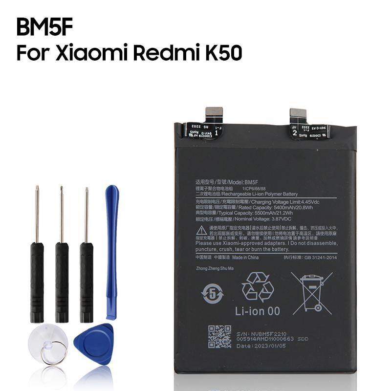 NUOVA Batteria di Ricambio Per Xiaomi Poco F4 GT Redmi K50 Gaming Redmi K50 Pro Redmi K50 Ultra Xiaomi 12T 12T Pro BP48 BM5F BM5E BM5J Batteria Telefono