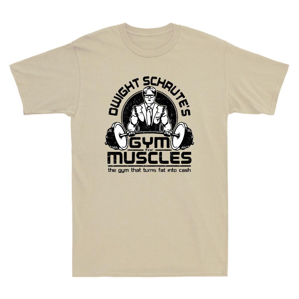 Schrute's Gym For Muscles Office Dwight Funny Comedy TV Series Retro Unisex's Shirt