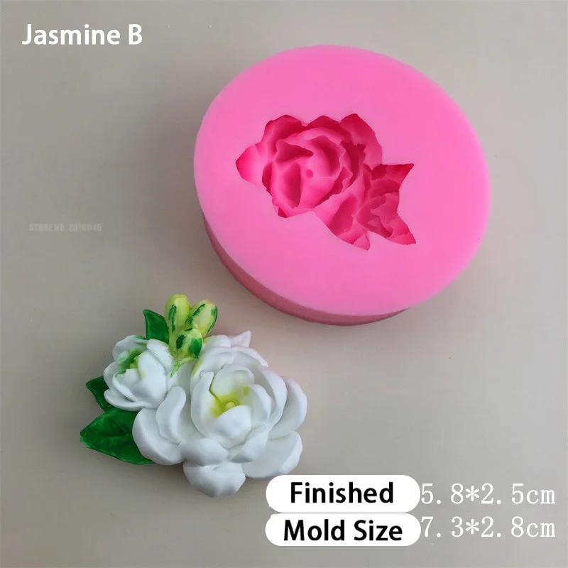 3D Blumen Silikonformen Lavendel Duftender Osmanthus Pfirsichblüte Kuchen Fondantform Hochzeit DIY Kuchen Dekorationswerkzeuge