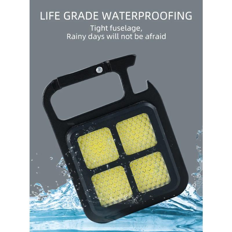 Mini LED Flashlight Magnetic COB Outdoor Camping Pocket Work Light  USB Rechargeable Emergency Light