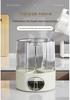 Rotating Grain Storage Box: Insect- and Moisture-Proof Sealed Rice Container with Dividers.