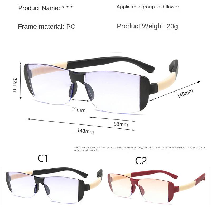 3PCS Reading Glasses Women Urltra-Light PC Protection Anti-Blue Light Men Elegant Comfortable Eyeglasses +100 +150 +200 To+400