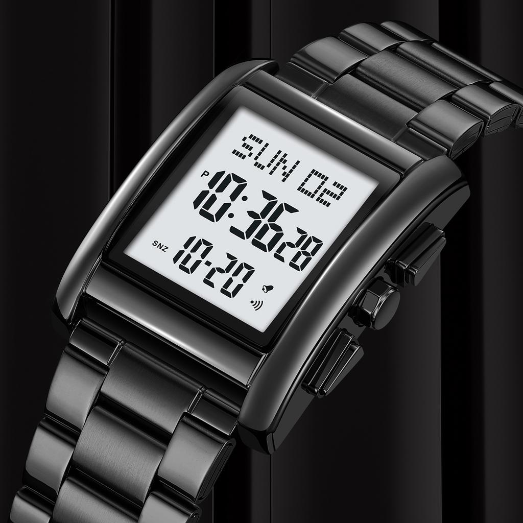   30 Meter Waterproof Multifunction Luminous Electronic Watch Dual Time Display Alarm ClockCelsiusCountdown TimerCelsiusSeconds Watch Luminous Dis