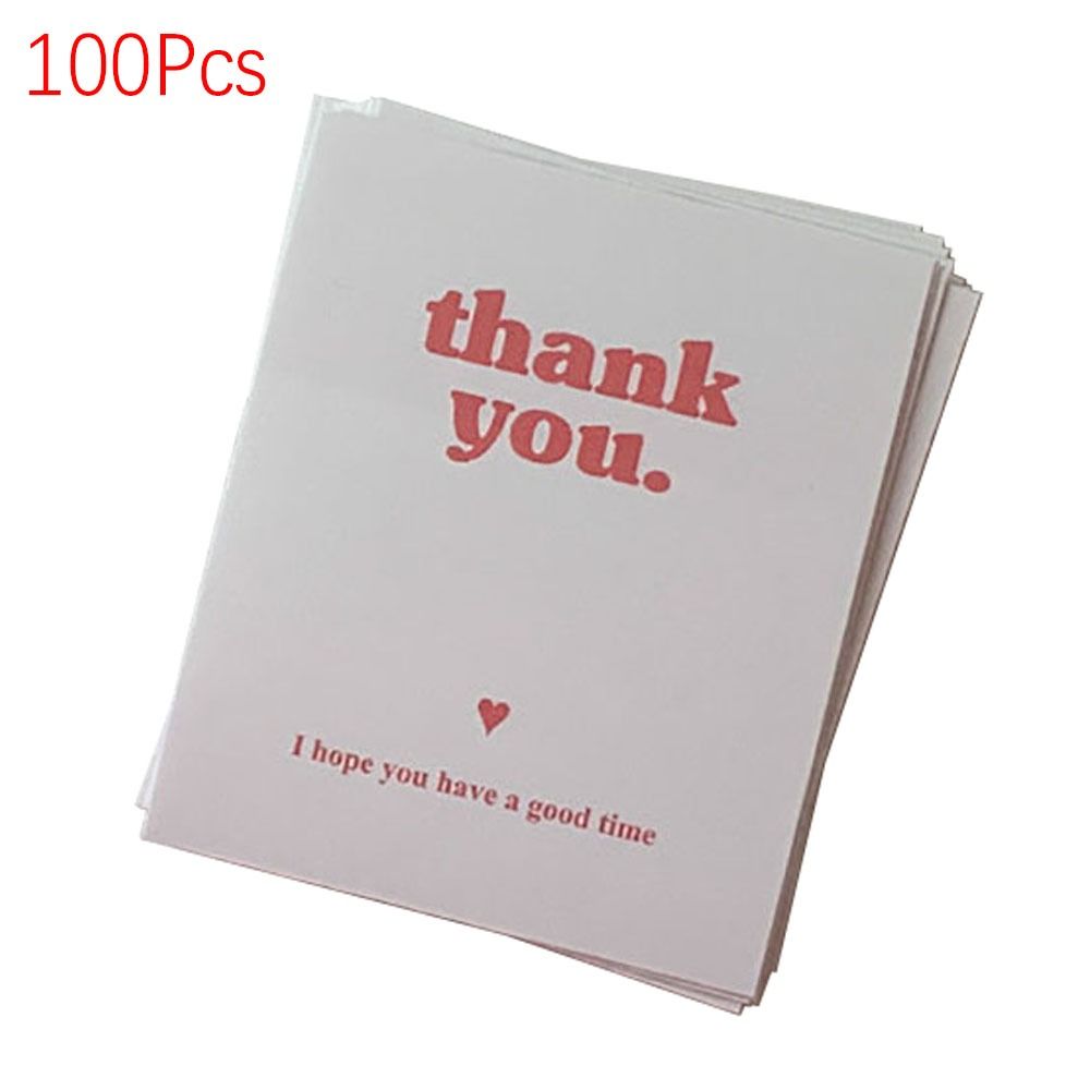 100Pcs Thank You Stickers Rectangular Label Sticker for Gift Package Express Delivery Delicate Fashion Sealing Stickers