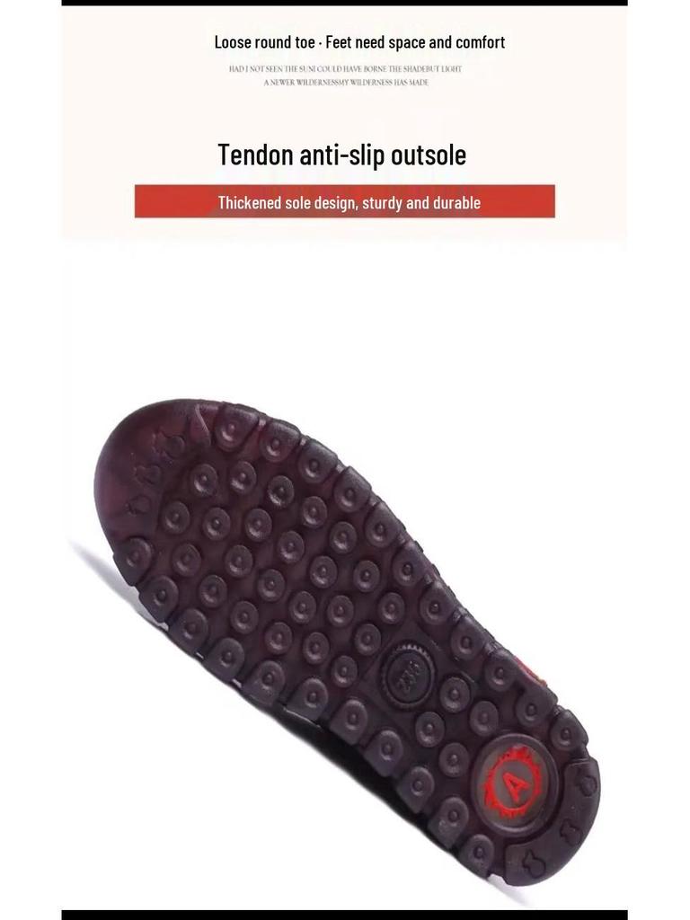 Autumn Oxford Soft Sole Women's Casual Dance Shoes for Middle-Aged and Elderly