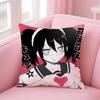 Watamote K-Kuroki T-Tomoko Cushion Cover Linen Pillowcase Cover Soft Decor For Sofa Home Room