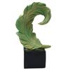 Elegant Resin Feathered Sculpture with Base Decoration For Living Room Entryway Ornament With Realistic Texture Gift