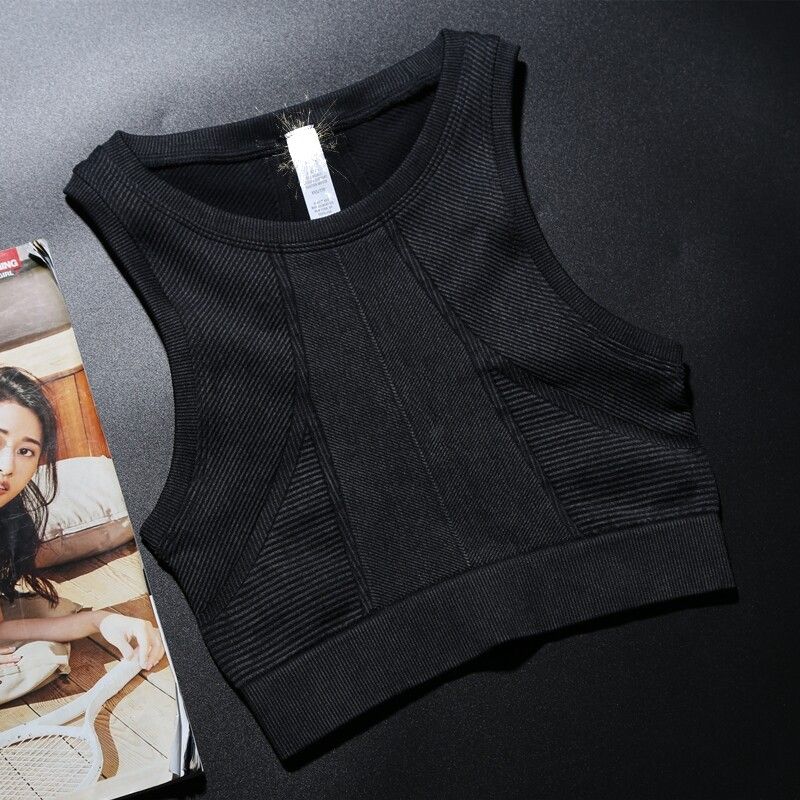 

Fashion Good Goods! Quality Denim Series! Sleeveless Workout Clothes Women s Breathable Quick-Drying Sports Vest Yoga Jacket Gray Black M