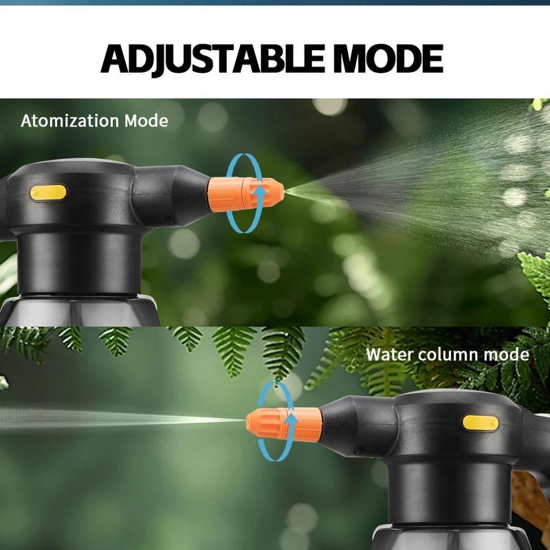 Electric Spray Bottle 2L, Rechargeable Battery Powered Sprayer Spray Electric Handheld Sprinkler Atomizing Watering On a Single