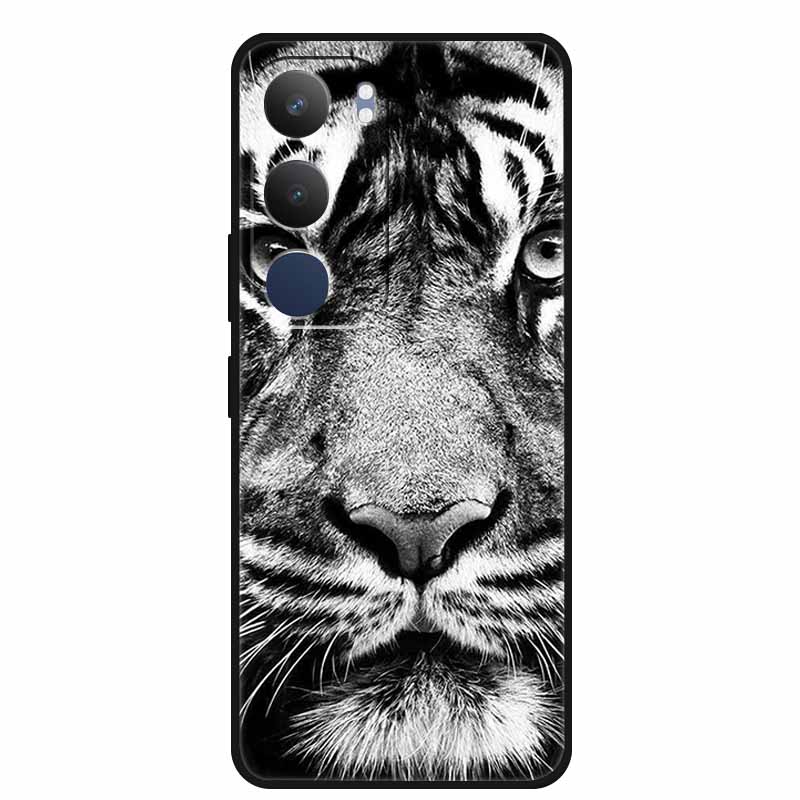 For Vivo Y19s 4G Case Y 19s 6.68" Soft Silicone TPU Phone Case for Vivo Y19s Pro 4G Cartoon Animal Shockproof Cover Y19 s Pro 4G