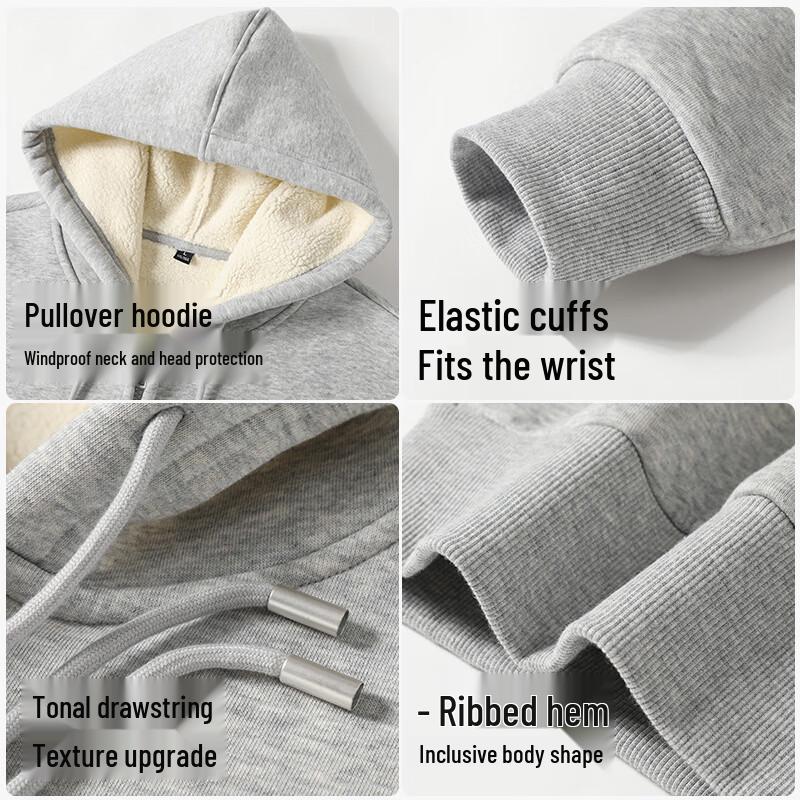Warrior Men's Fleece-Lined Zip-Up Hoodie