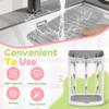 Vertical Baby Bottle Drying Rack Space Saving Countertop Holder Detachable Tray Design Suitable for Baby Bottles Cups