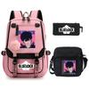 Peripheral Printing Children'S Backpack Set Leisure Student Schoolbag Pencil Bag Shoulder Bag