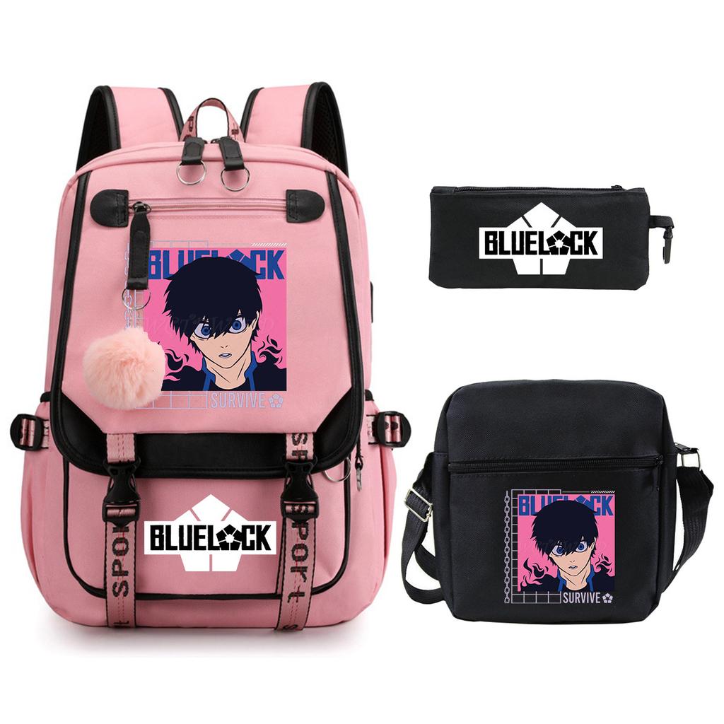 Peripheral Printing Children'S Backpack Set Leisure Student Schoolbag Pencil Bag Shoulder Bag